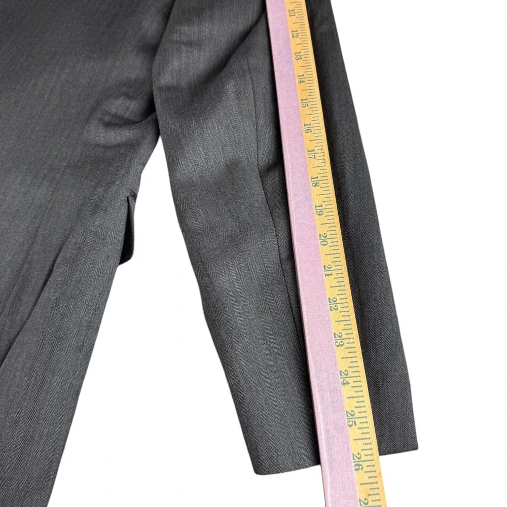 Jos A Bank Signature Collection Blazer 46L Men Charcoal Gray 100% Wool Suit Coat